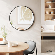 UMBRA - Hub Wall Mirror _ Black / 37" (94 cm)