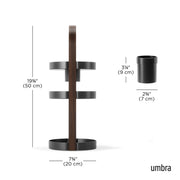 UMBRA - Bellwood Cosmetic Organizer _ Black-Walnut