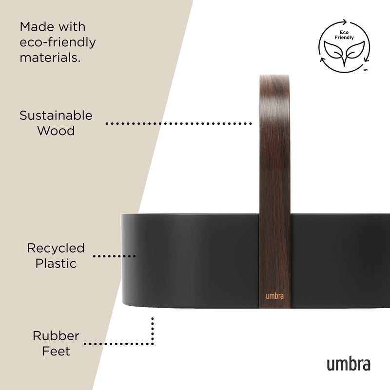 UMBRA - Bellwood Storage Caddy _ Black-Walnut