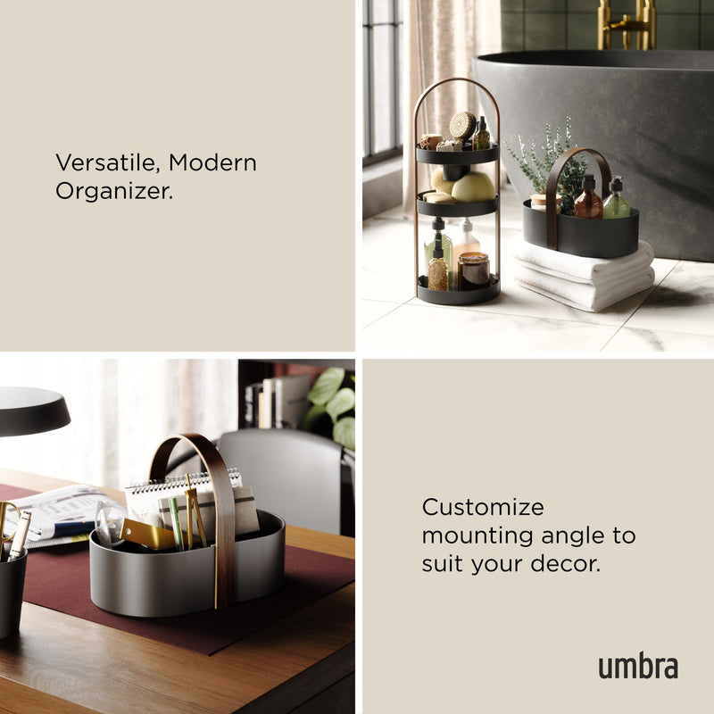 UMBRA - Bellwood Storage Caddy _ Black-Walnut