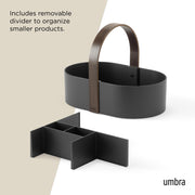 UMBRA - Bellwood Storage Caddy _ Black-Walnut
