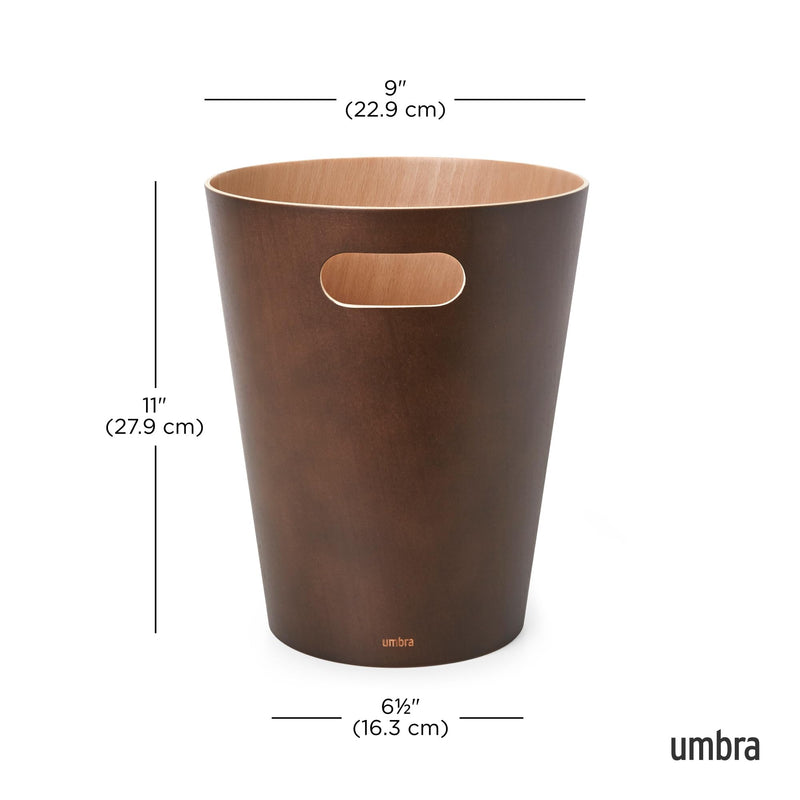 UMBRA - Woodrow Trash Can _ Espresso