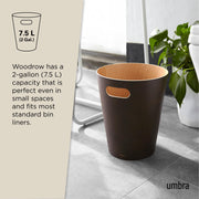 UMBRA - Woodrow Trash Can _ Espresso