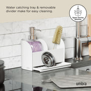 UMBRA - Sling Sink Caddy with Soap Pump _ White