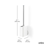 UMBRA - Flex Adhesive Toilet Brush _ White