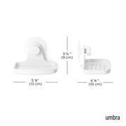 UMBRA - Flex Adhesive Soap Dish _ White