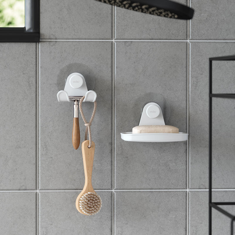 UMBRA - Flex Adhesive Soap Dish _ White