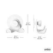 UMBRA - Flex Adhesive Double Hook _ White