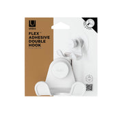 UMBRA - Flex Adhesive Double Hook _ White