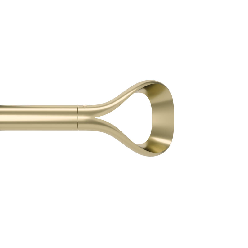UMBRA - Loop 1" Curtain Rod _ Gold / 42-120" (107-305 cm) / 1" (2.5 cm)