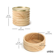 UMBRA - Tesora Wood Storage Box _ Natural-Brass