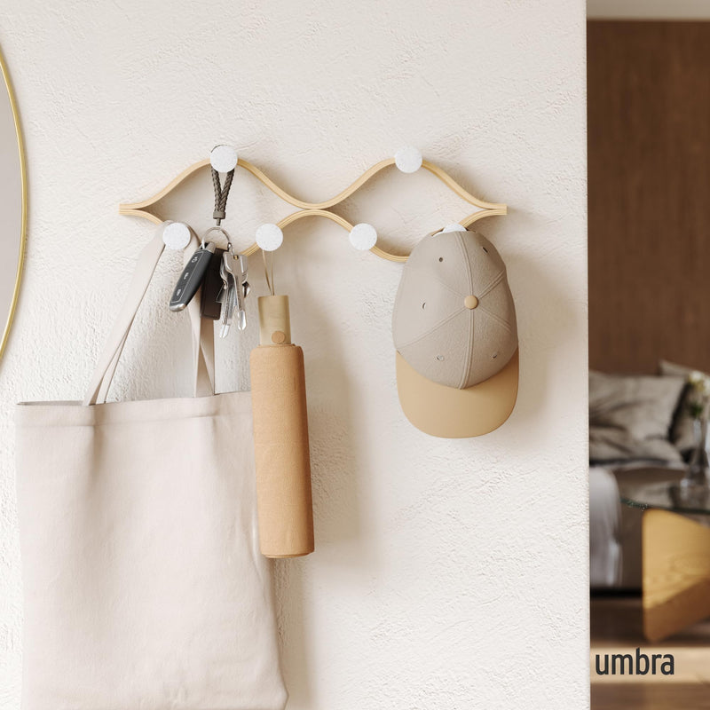 UMBRA - Montage 6 Wall Hook _ White-Natural