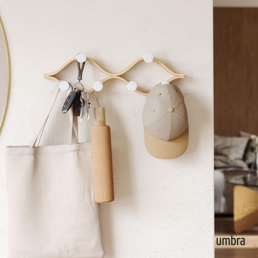 UMBRA - Montage 6 Wall Hook _ White-Natural