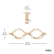 UMBRA - Montage 6 Wall Hook _ White-Natural
