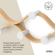 UMBRA - Montage 6 Wall Hook _ White-Natural