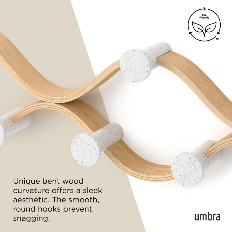 UMBRA - Montage 6 Wall Hook _ White-Natural
