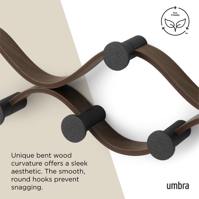 UMBRA - Montage 6 Wall Hook _ Black-Walnut