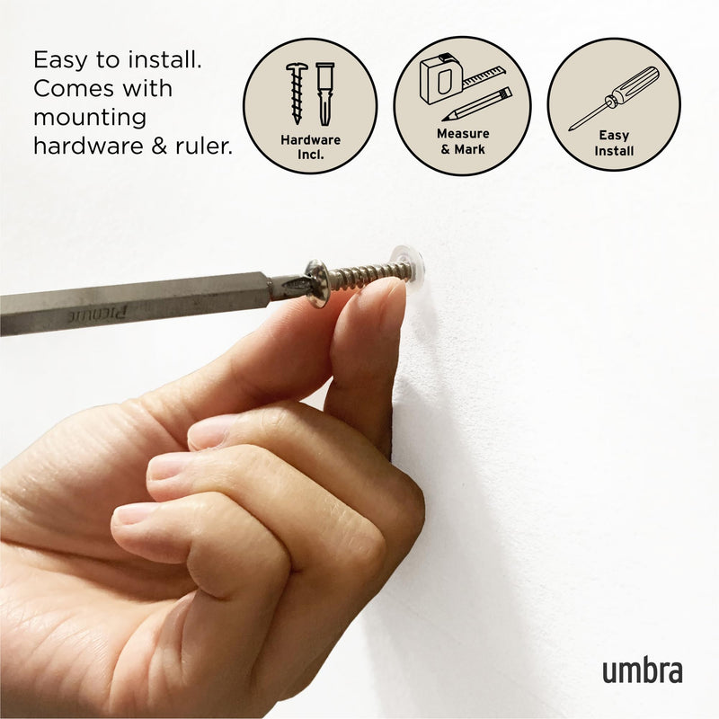 UMBRA - Flip 3 Wall Hook _ Natural-Nickel