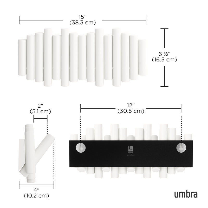 UMBRA - Picket 5 Wall Hook _ White