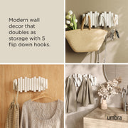 UMBRA - Picket 5 Wall Hook _ White