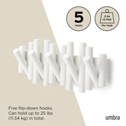 UMBRA - Picket 5 Wall Hook _ White