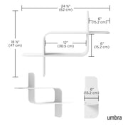 UMBRA - Montage Wall Shelf _ White