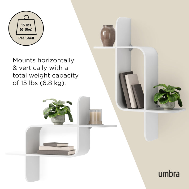 UMBRA - Montage Wall Shelf _ White