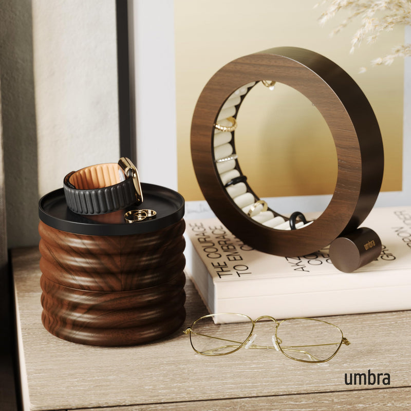 UMBRA - Tesora Wood Storage Box _ Black-Walnut