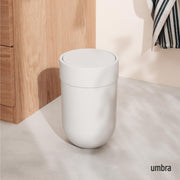 UMBRA - Touch Trash Can _ White