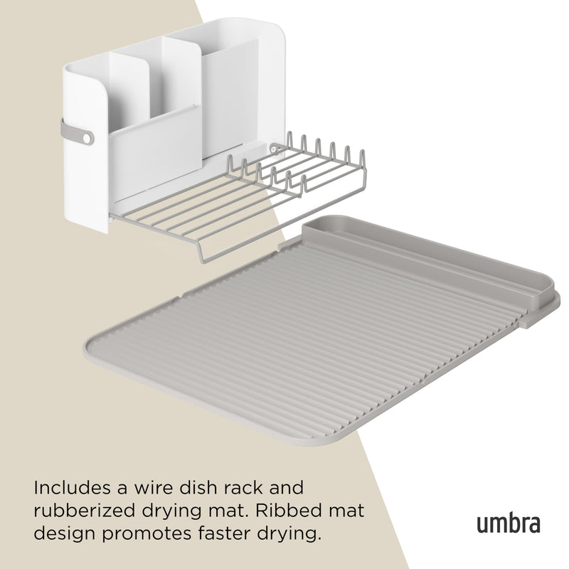 UMBRA - Sling Dish Rack _ White-Grey