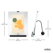 UMBRA - Flute Picture Frame _ Black / 4x6" (10-15 cm)