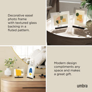 UMBRA - Flute Picture Frame _ Black / 4x6" (10-15 cm)