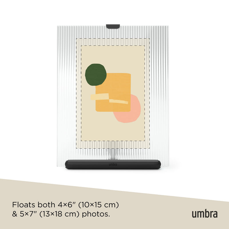 UMBRA - Flute Picture Frame _ Black / 4x6" (10-15 cm)