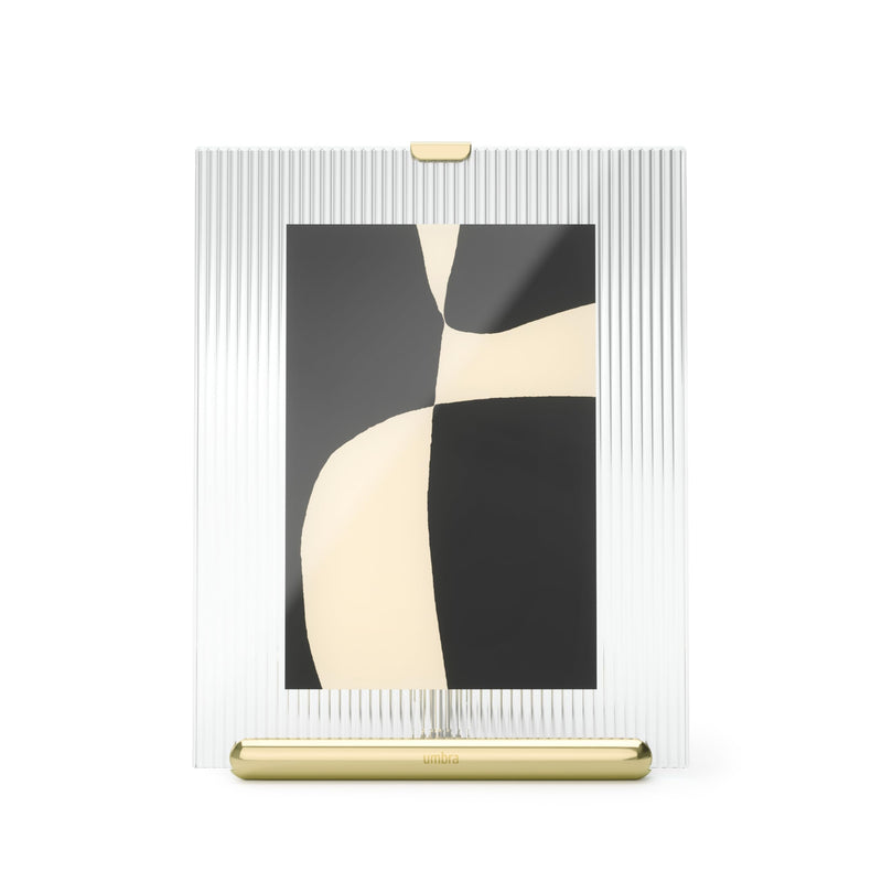 UMBRA - Flute Picture Frame _ Brass / 4x6" (10-15 cm)