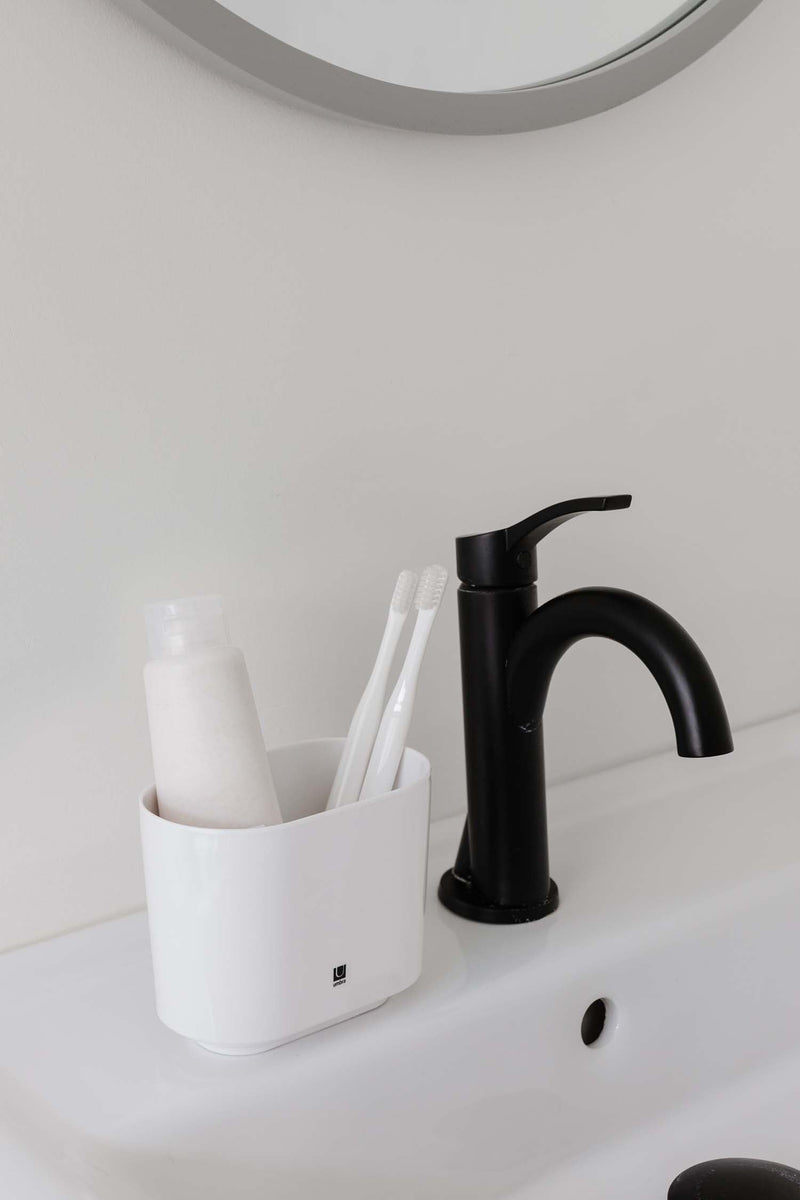 UMBRA - Step Toothbrush Holder _ White