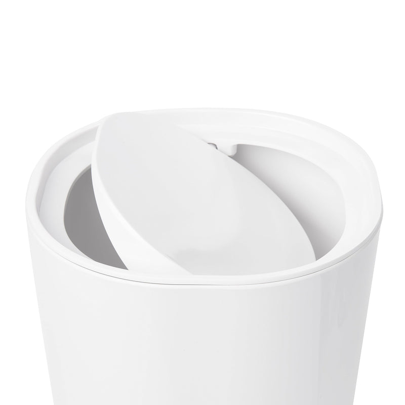UMBRA - Step Trash Can With Lid _ White