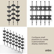 UMBRA - Solis Adjustable Standing Shelf _ Black