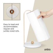UMBRA - Bellwood Paper Towel Holder _ White-Natural