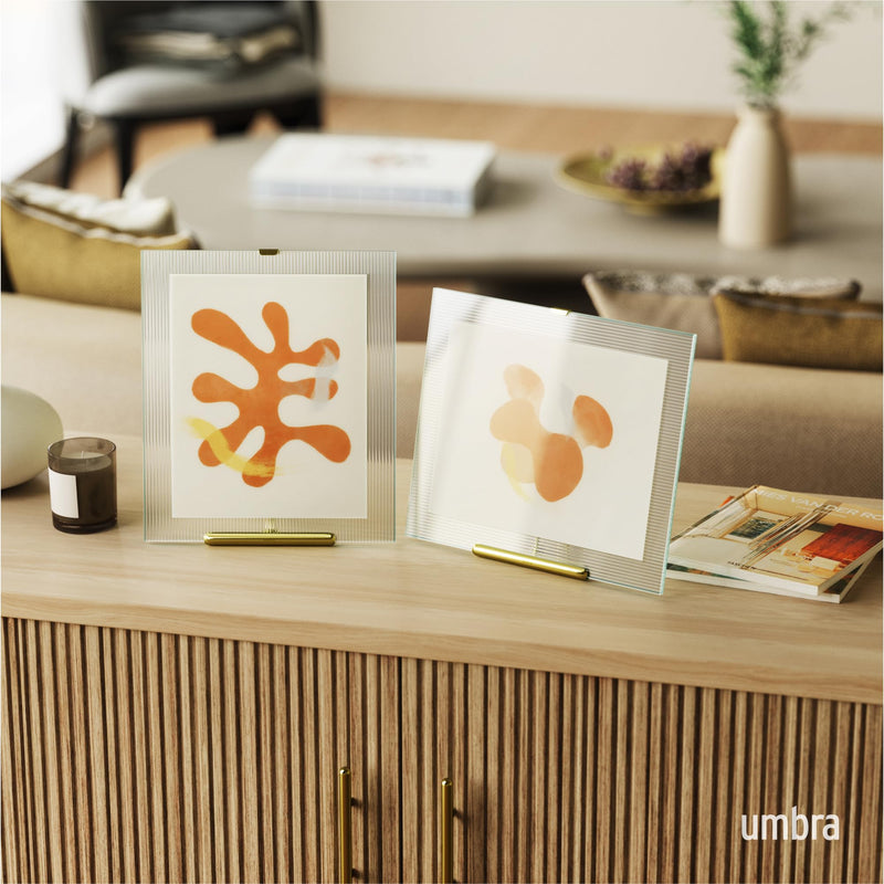 UMBRA - Flute Picture Frame _ Brass / 8x10" (20-25 cm)