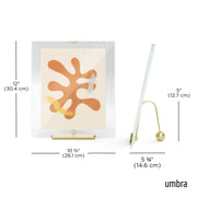 UMBRA - Flute Picture Frame _ Brass / 8x10" (20-25 cm)