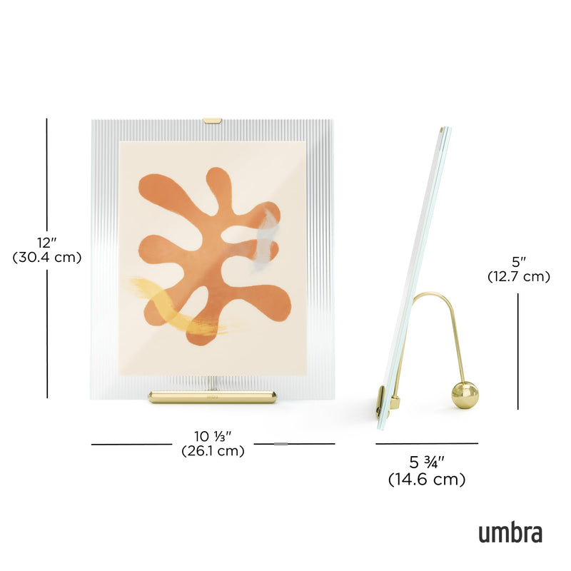 UMBRA - Flute Picture Frame _ Brass / 8x10" (20-25 cm)