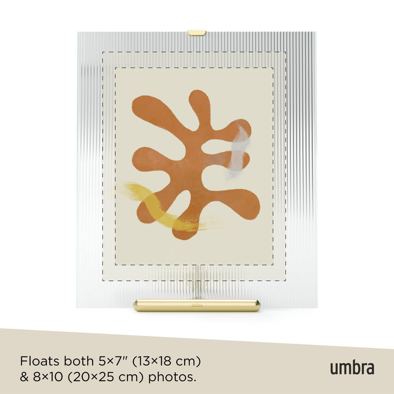 UMBRA - Flute Picture Frame _ Brass / 8x10" (20-25 cm)