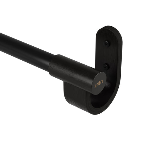 UMBRA - Bellwood Curtain Rod _ Matte-Black / 42-120" (107-305 cm) / 1" (2.5 cm)