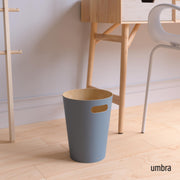 UMBRA - Woodrow Trash Can _ Slate Blue