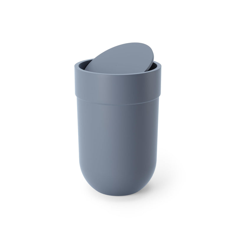 UMBRA - Touch Trash Can _ Slate Blue