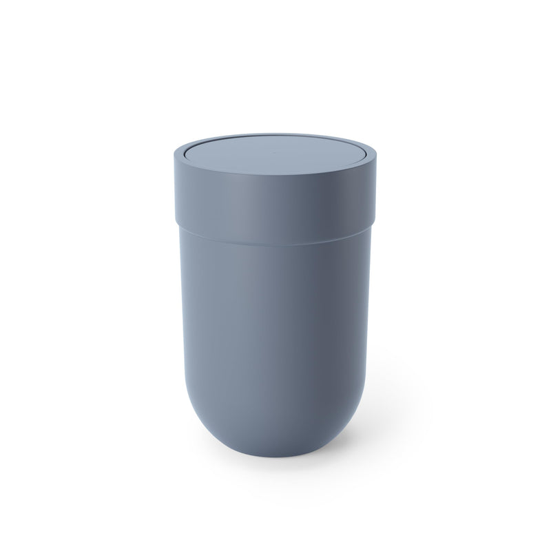 UMBRA - Touch Trash Can _ Slate Blue