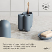 UMBRA - Touch Organizer / Toothbrush Holder _ Slate Blue