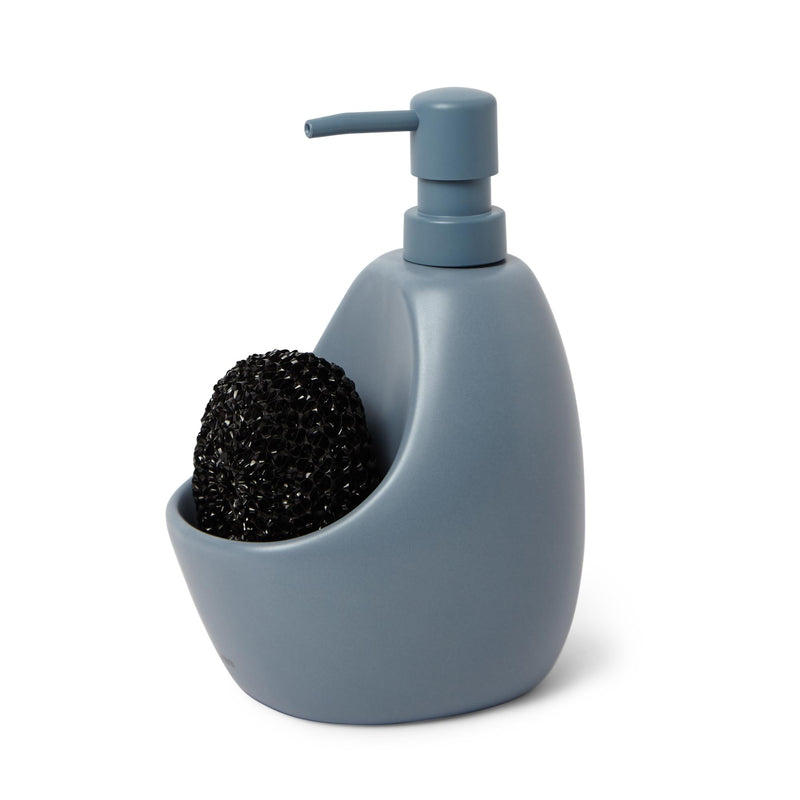 UMBRA - Joey Soap Pump & Scrubby _ Slate Blue