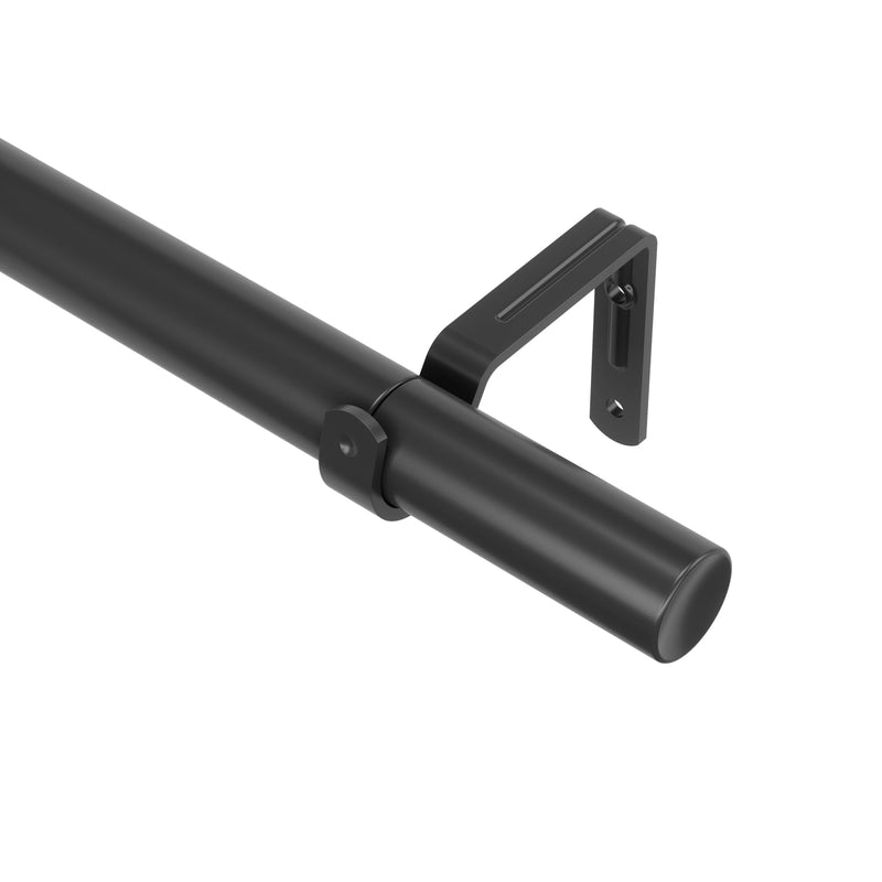 UMBRA - Zen Curtain Rod _ Matte-Black / 32-64" (81-162 cm) / 1" (2.5 cm)