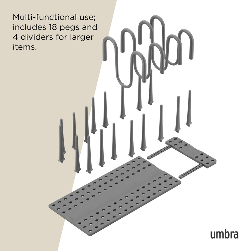 UMBRA - Peggy Cookware Organizer _ Charcoal